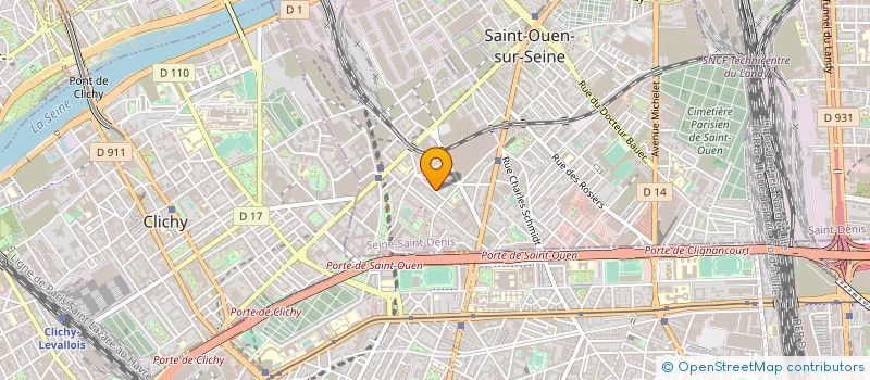 localisation de l'entreprise MADAME ISABELLE BRE à SAINT-OUEN-SUR-SEINE
