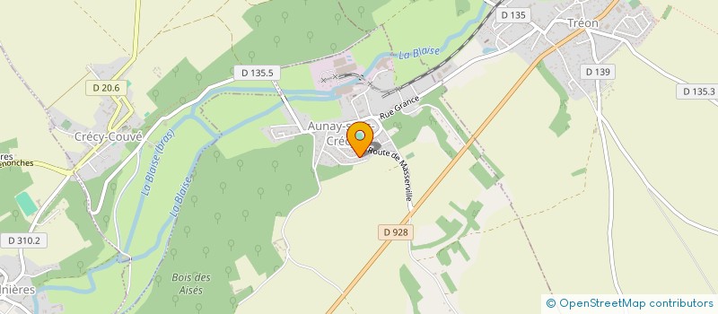 localisation de l'entreprise MADAME ISABELLE BRE à AUNAY-SOUS-CRECY