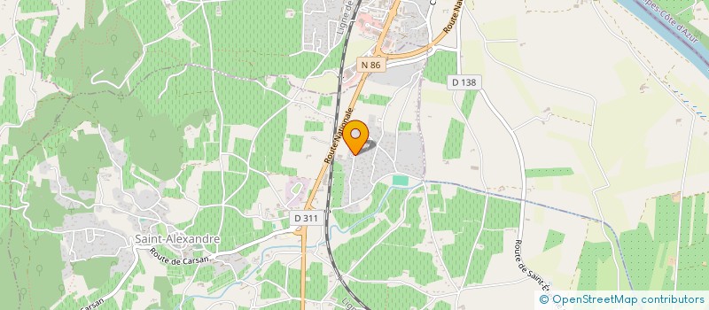 localisation de l'entreprise MADAME ISABELLE BRES  SAINT-ALEXANDRE