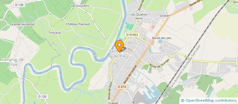 localisation de l'entreprise MADAME ISABELLE BRESSAN à SAINT-DENIS-DE-PILE