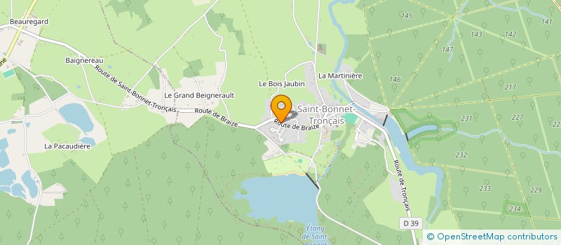 localisation de l'entreprise MADAME ISABELLE BREUIL  SAINT-BONNET-TRONCAIS