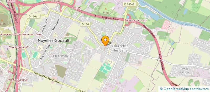 localisation de l'entreprise MADAME ISABELLE BREWAYS  COURCELLES-LES-LENS