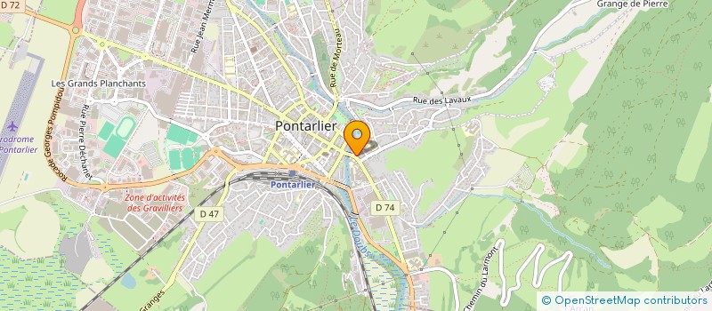 localisation de l'entreprise MADAME ISABELLE BRIANCHON à PONTARLIER
