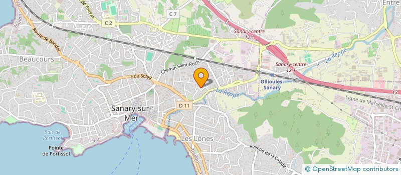 localisation de l'entreprise MADAME ISABELLE BRIGITTE BODENSCHATZ  SANARY-SUR-MER