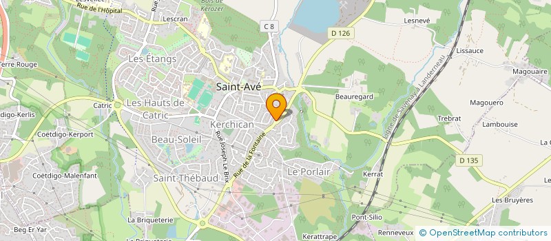 localisation de l'entreprise MADAME ISABELLE BRILLAUD  SAINT-AVE