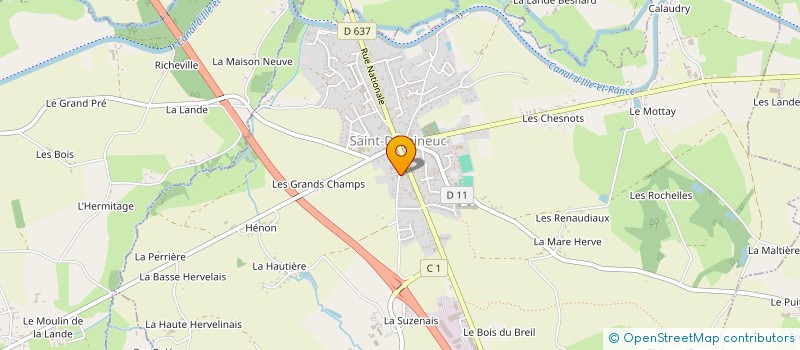 localisation de l'entreprise MADAME ISABELLE BRIOT  SAINT-DOMINEUC