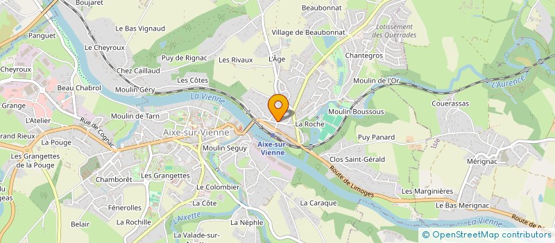 localisation de l'entreprise MADAME ISABELLE BRISSAUD à SAINT-YRIEIX-SOUS-AIXE