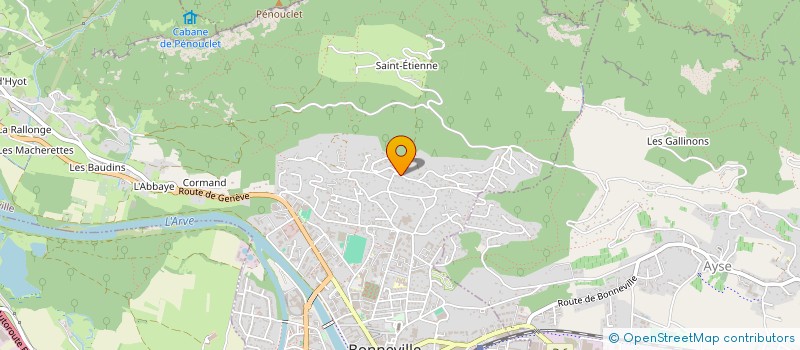 localisation de l'entreprise MADAME ISABELLE BROISIN  BONNEVILLE