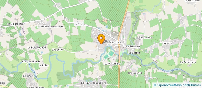 localisation de l'entreprise MADAME ISABELLE BROSSEAU  MOUZILLON