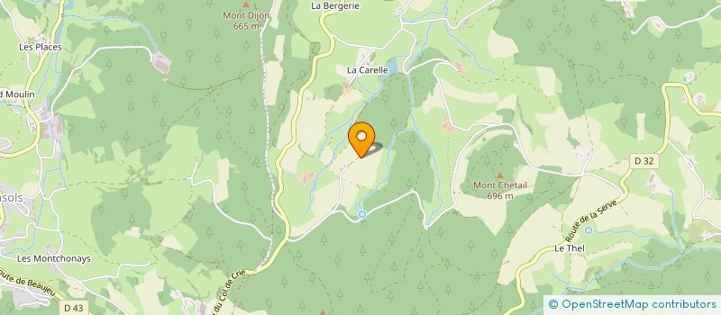 localisation de l'entreprise MADAME ISABELLE BROSSETTE  DEUX-GROSNES