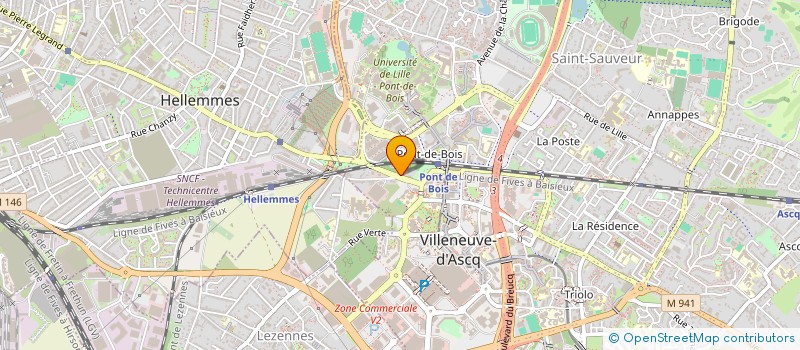 localisation de l'entreprise MADAME ISABELLE BROU à VILLENEUVE-D'ASCQ