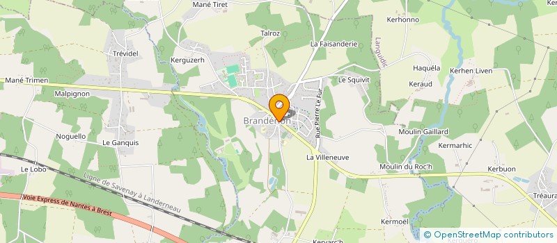 localisation de l'entreprise MADAME ISABELLE BRUCHEC  BRANDERION