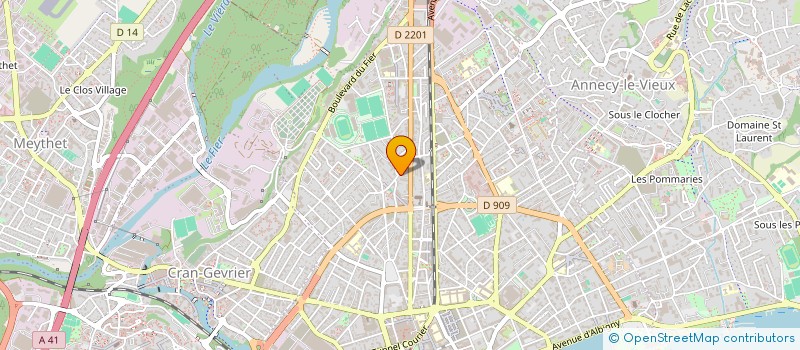 localisation de l'entreprise MADAME ISABELLE BRUN à ANNECY