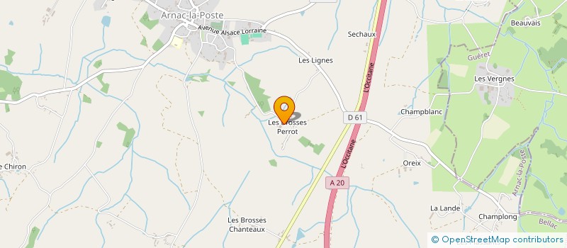 localisation de l'entreprise MADAME ISABELLE BRUN à ARNAC-LA-POSTE