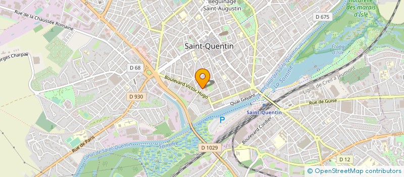 localisation de l'entreprise MADAME ISABELLE BRUNELET à SAINT-QUENTIN