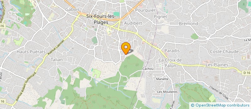 localisation de l'entreprise MADAME ISABELLE BRUNET à SIX-FOURS-LES-PLAGES