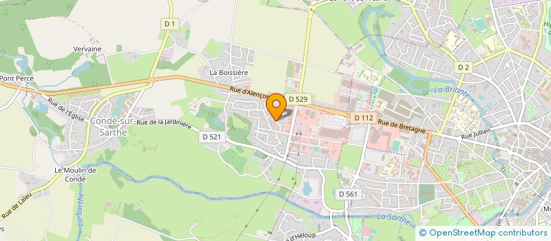 localisation de l'entreprise MADAME ISABELLE BRUNET à CONDE-SUR-SARTHE