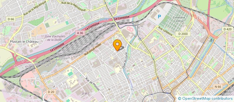 localisation de l'entreprise MADAME ISABELLE BUBISUTTI  MULHOUSE