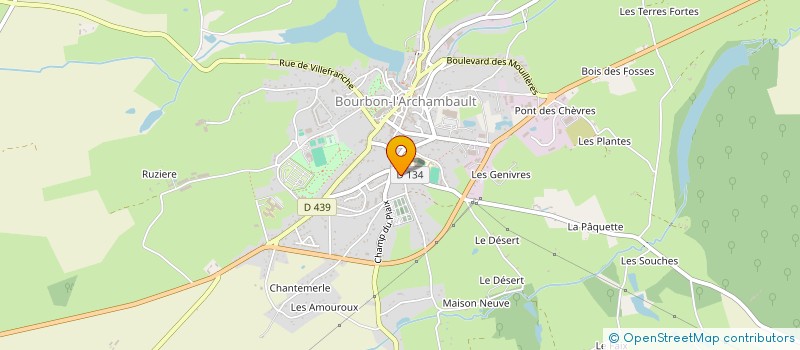 localisation de l'entreprise MADAME ISABELLE BULCZYNSKI à BOURBON-L'ARCHAMBAULT