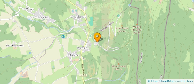 localisation de l'entreprise MADAME ISABELLE BULLIOD  VAL-REVERMONT