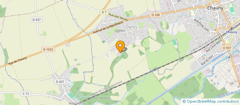 localisation de l'entreprise MADAME ISABELLE BUOU  OGNES