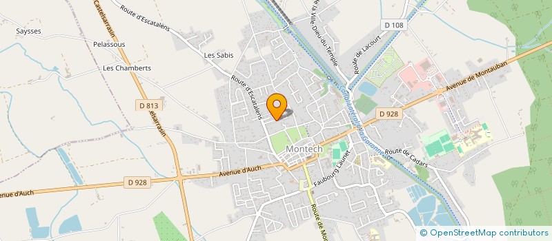 localisation de l'entreprise MADAME ISABELLE BURCHERI  MONTECH