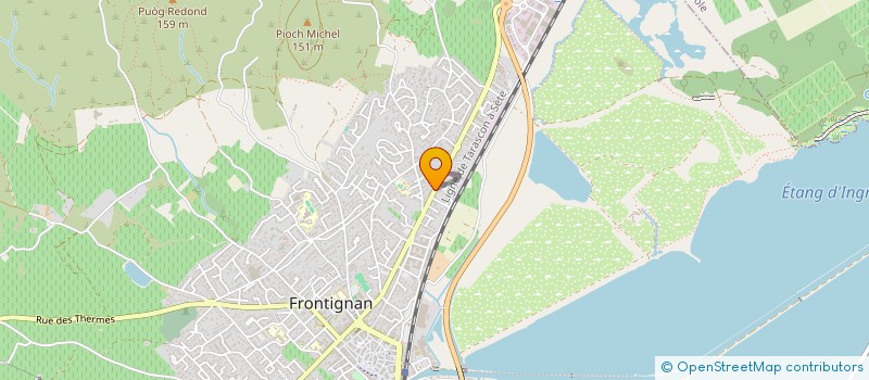 localisation de l'entreprise MADAME ISABELLE BURET à FRONTIGNAN