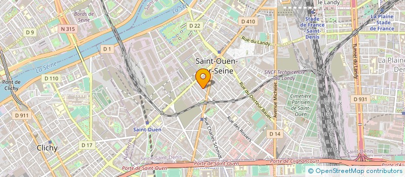localisation de l'entreprise MADAME ISABELLE BURON à SAINT-OUEN-SUR-SEINE