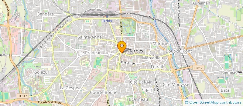 localisation de l'entreprise MADAME ISABELLE BURTIN  TARBES