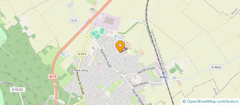 localisation de l'entreprise MADAME ISABELLE CABEL  VIMY