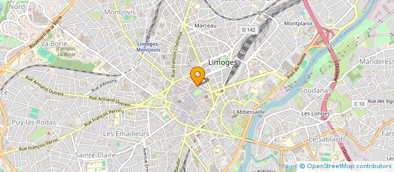 localisation de l'entreprise MADAME ISABELLE CABROL à LIMOGES