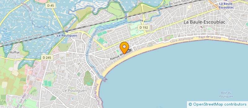 localisation de l'entreprise MADAME ISABELLE CAGNOU à LA BAULE-ESCOUBLAC