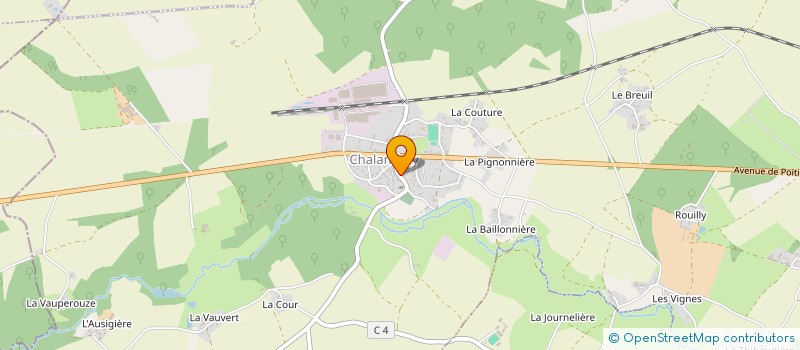 localisation de l'entreprise MADAME ISABELLE CAILLAUD à VILLIERS
