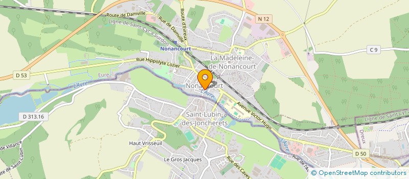 localisation de l'entreprise MADAME ISABELLE CAILLE  NONANCOURT