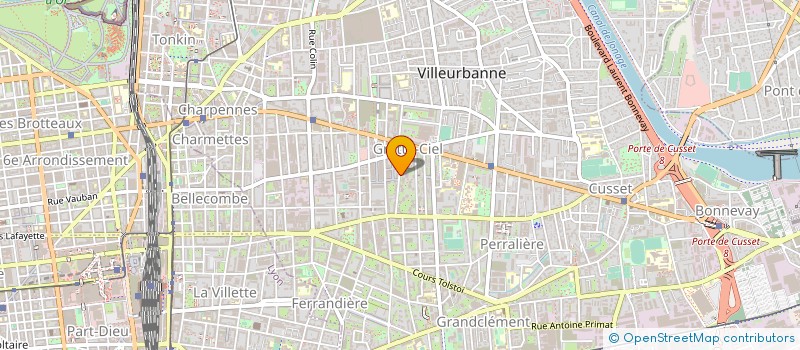localisation de l'entreprise MADAME ISABELLE CALLAUD à VILLEURBANNE