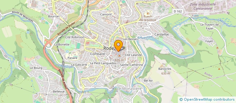 localisation de l'entreprise MADAME ISABELLE CALMELS à RODEZ