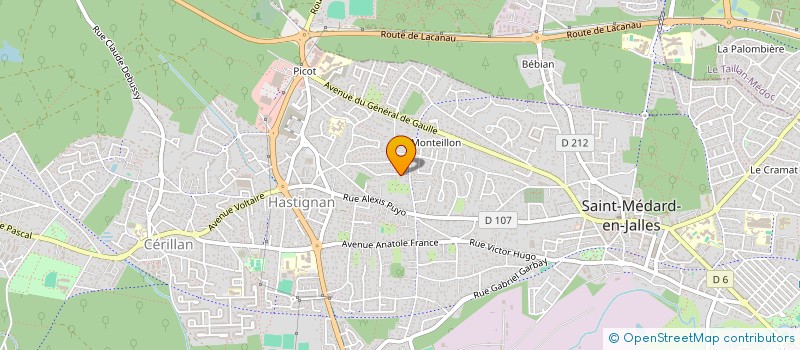 localisation de l'entreprise MADAME ISABELLE CALVEL  SAINT-MEDARD-EN-JALLES