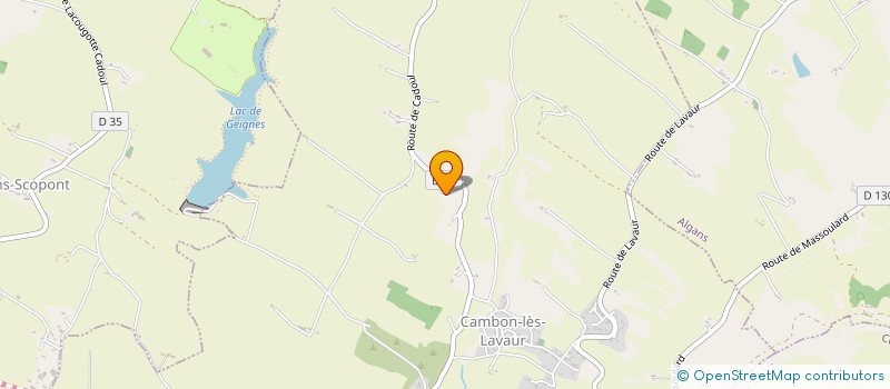 localisation de l'entreprise MADAME ISABELLE CALVIGNAC  MONTGEY