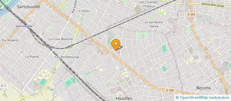 localisation de l'entreprise MADAME ISABELLE CAMBEFORT  HOUILLES