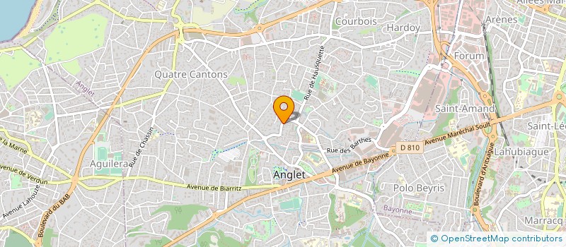 localisation de l'entreprise MADAME ISABELLE CAMILO à ANGLET