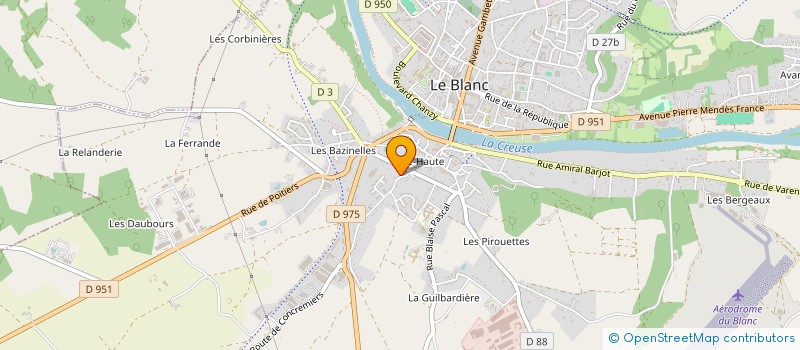 localisation de l'entreprise MADAME ISABELLE CAMUS à RUFFEC