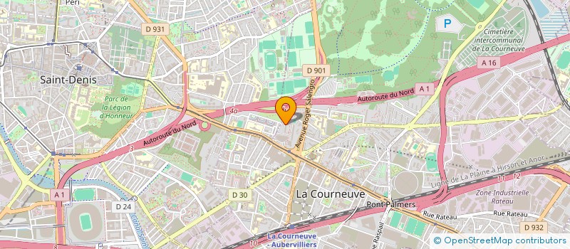 localisation de l'entreprise MADAME ISABELLE CAO à LA COURNEUVE