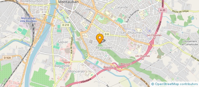 localisation de l'entreprise MADAME ISABELLE CAPLAIN  MONTAUBAN