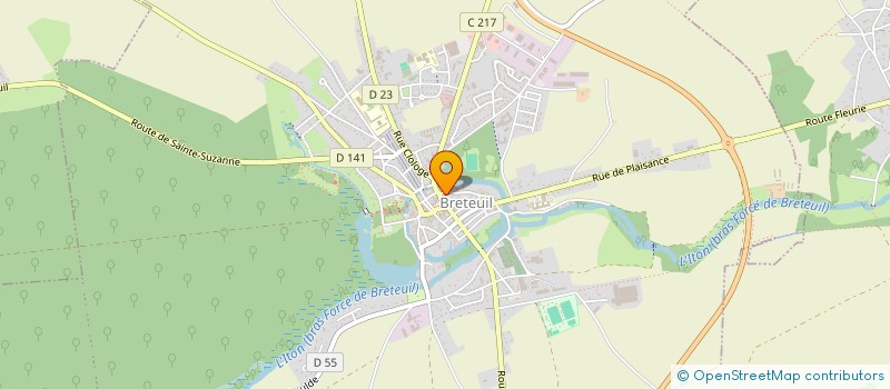 localisation de l'entreprise MADAME ISABELLE CAPPELLE  BRETEUIL