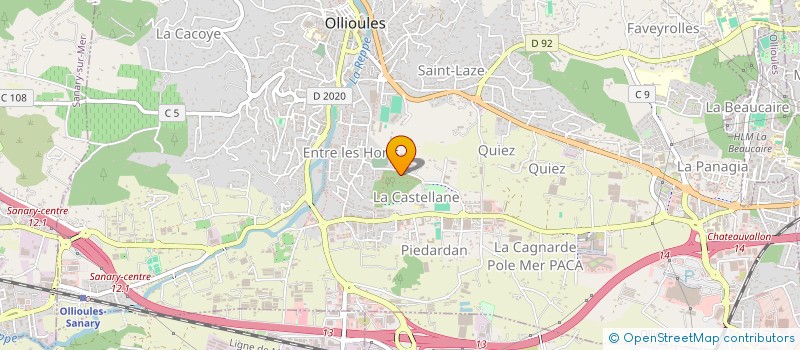 localisation de l'entreprise MADAME ISABELLE CARABALLO  OLLIOULES