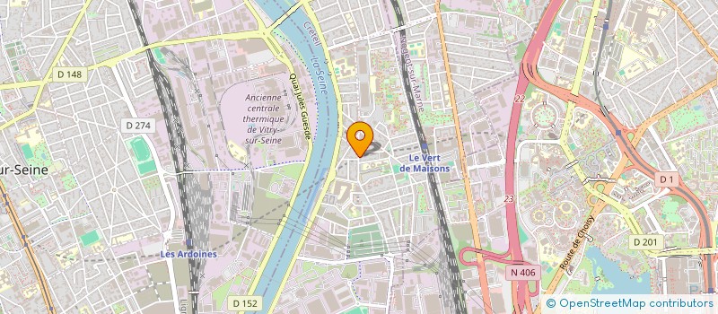 localisation de l'entreprise MADAME ISABELLE CARCENAC  ALFORTVILLE