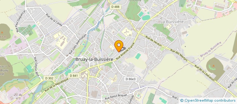 localisation de l'entreprise MADAME ISABELLE CARESMEL  BRUAY-LA-BUISSIERE