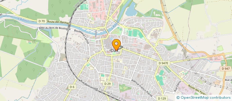 localisation de l'entreprise MADAME ISABELLE CARIDI  DAX