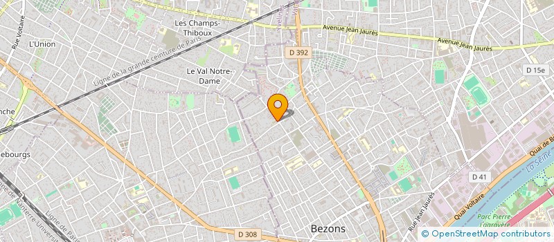 localisation de l'entreprise MADAME ISABELLE CARON à BEZONS