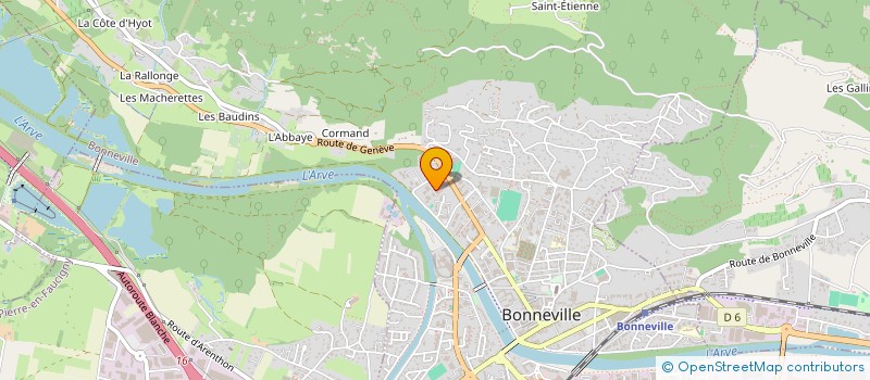 localisation de l'entreprise MADAME ISABELLE CARREY  BONNEVILLE